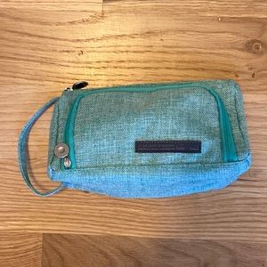 Angoo In Style Bag Woven Fabric Travel Cosmetic Make Up Brush Tote Case Bag